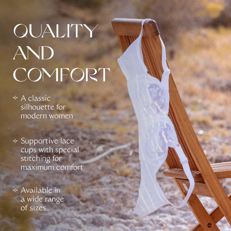 Triumph Doreen Wireless Bra for Women - Classic Full-Cup Support for Everyday Wear - White, 48DD - Image 5